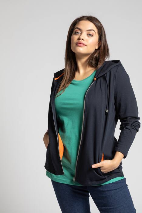 topp, rund hals, slim fit, lång ärm