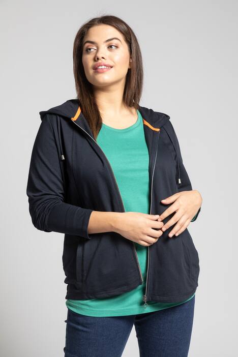 topp, rund hals, slim fit, lång ärm
