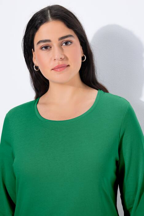 T-shirt Slim Fit, décolleté rond et manches longues