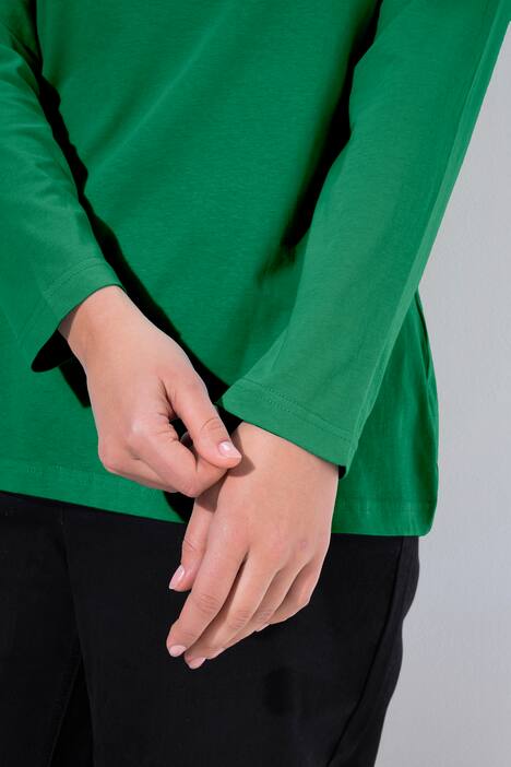 T-shirt Slim Fit, décolleté rond et manches longues