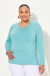 T-shirt Slim Fit, décolleté rond et manches longues
