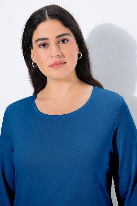 T-shirt Slim Fit, décolleté rond et manches longues