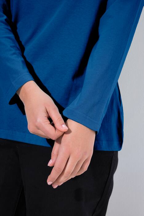 T-shirt Slim Fit, décolleté rond et manches longues