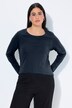 T-shirt Slim Fit, décolleté rond et manches longues