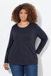 T-shirt Slim Fit, décolleté rond et manches longues