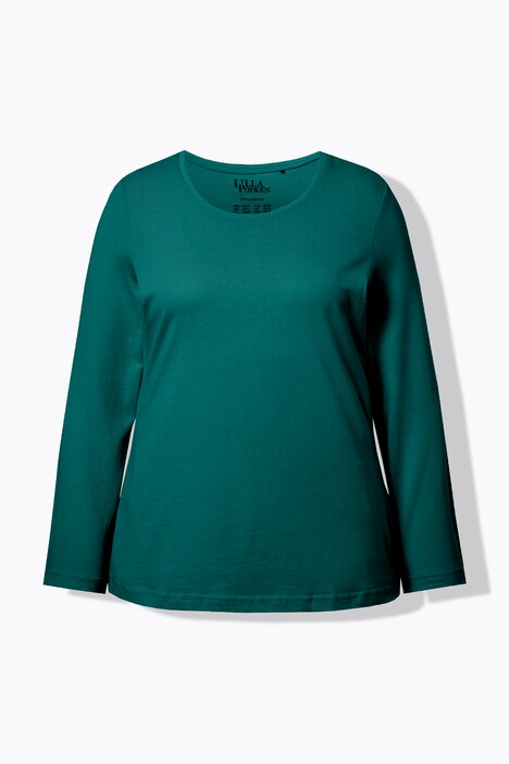 T-shirt Slim Fit, décolleté rond et manches longues