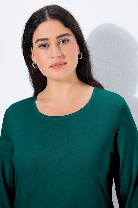 T-shirt Slim Fit, décolleté rond et manches longues