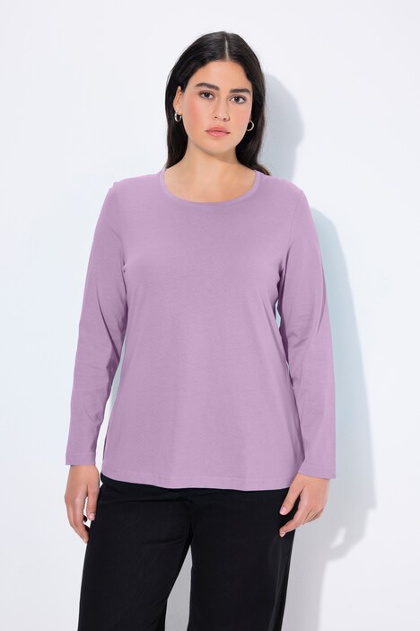 Shirt, Slim, Rundhalsausschnitt, Langarm