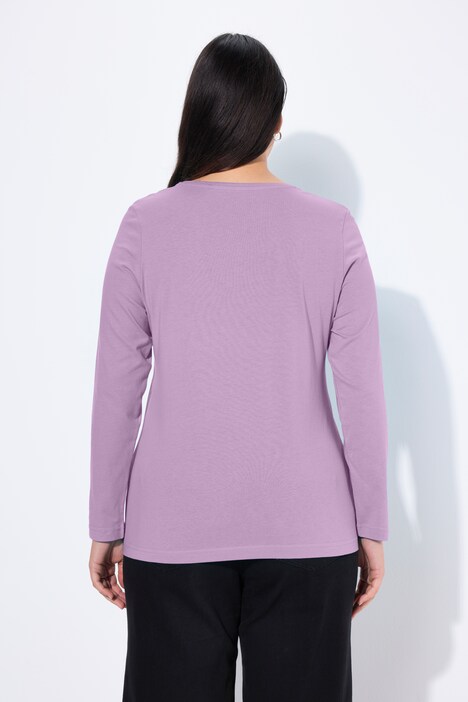 Shirt, Slim, Rundhalsausschnitt, Langarm