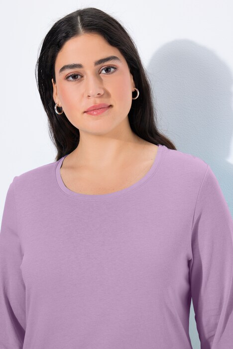 Shirt, Slim, Rundhalsausschnitt, Langarm