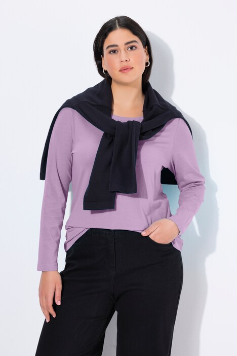 Shirt, Slim, Rundhalsausschnitt, Langarm