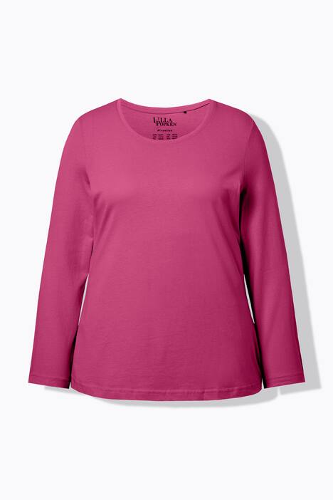 Shirt, slim, ronde hals, lange mouw