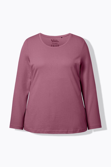 Shirt, slim, ronde hals, lange mouw