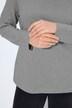 T-shirt coupe Slim Fit, manches longues et col roulé