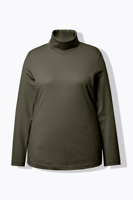 T-shirt col roulé et manches longues, coupe Slim Fit