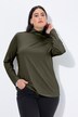 T-shirt coupe Slim Fit, manches longues et col roulé