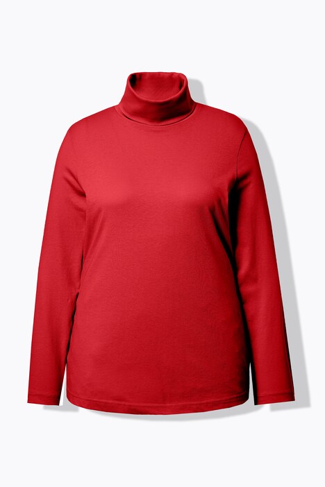 T-shirt col roulé et manches longues, coupe Slim Fit