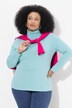 T-shirt coupe Slim Fit, manches longues et col roulé