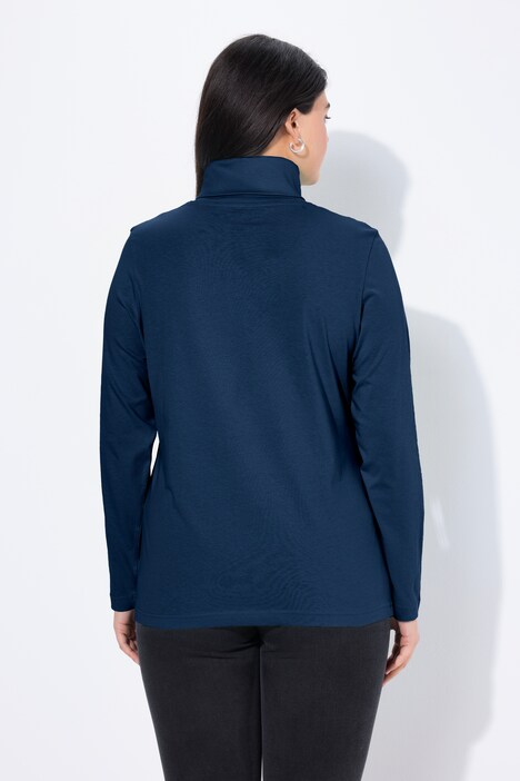 T-shirt col roulé et manches longues, coupe Slim Fit