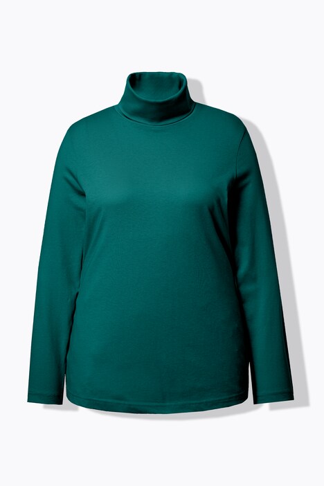 T-shirt col roulé et manches longues, coupe Slim Fit