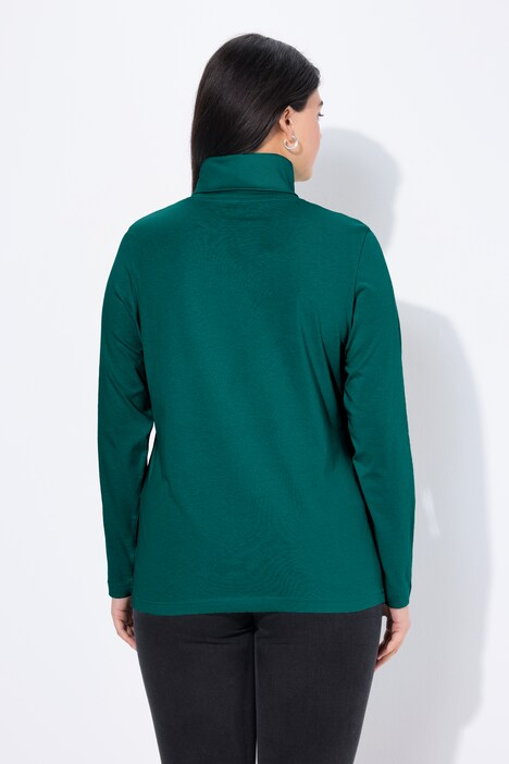 T-shirt col roulé et manches longues, coupe Slim Fit