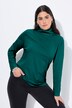 Camiseta, cuello alto, slim, manga larga