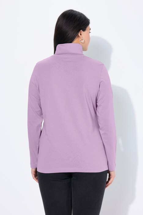 T-shirt col roulé et manches longues, coupe Slim Fit