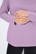 T-shirt coupe Slim Fit, manches longues et col roulé