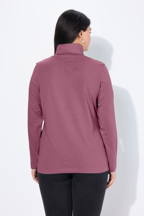 T-shirt col roulé et manches longues, coupe Slim Fit