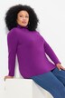 T-shirt coupe Slim Fit, manches longues et col roulé