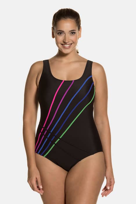 Rainbow Piped Swimsuit