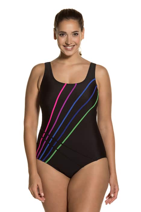 Rainbow Piped Swimsuit