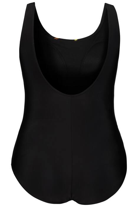 Badeanzug, farbige Streifen, Softcups, Unterbrustband