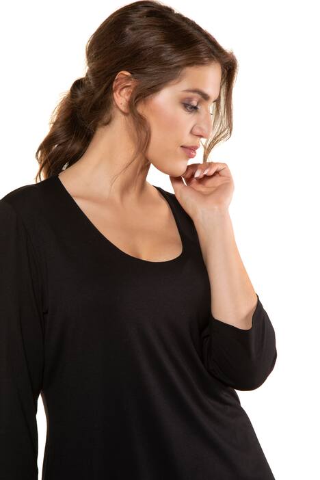 Shirt, slim fit, zijsplitten