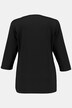 Silky Stretch Rounded V-Neck Stretch Knit Top