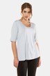 Short Sleeve Rayon Spandex Slim Fit Top