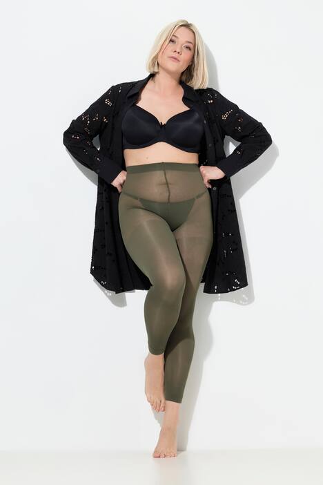 Leggings di calza da 60 den con cuciture piatte