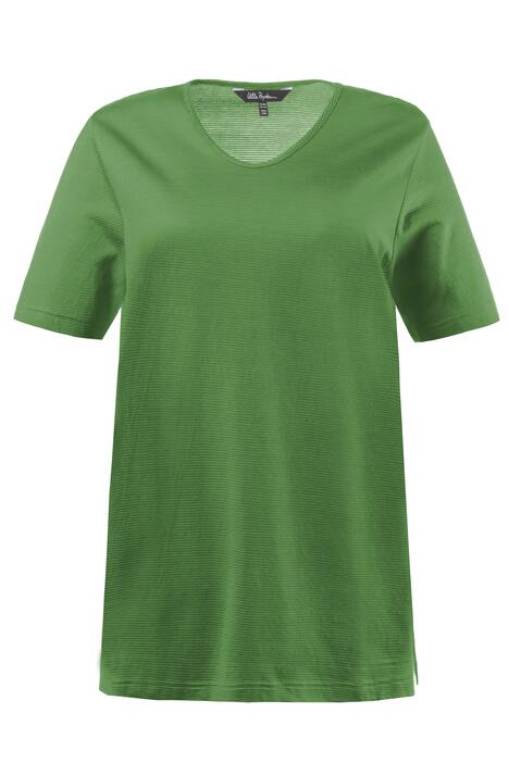T-Shirt, Strukturringel, Regular, Rundhalsausschnitt