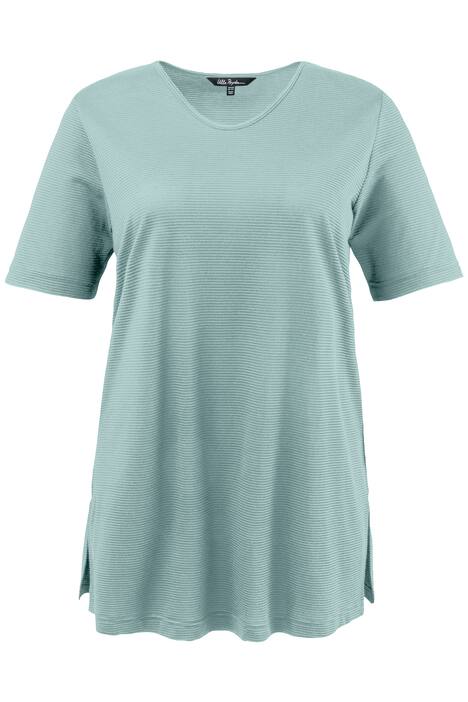 Textured Short Sleeve Regular Fit Top