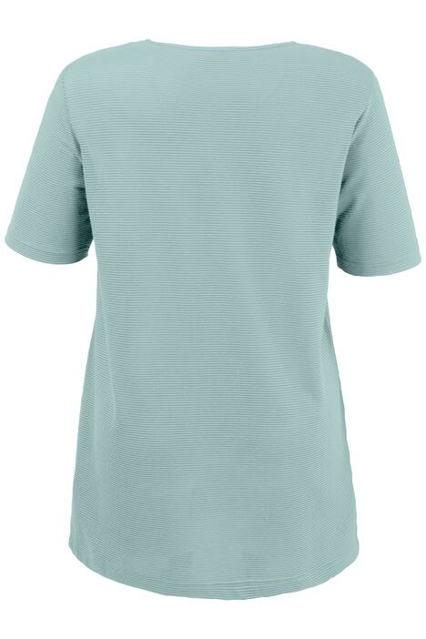 Textured Short Sleeve Regular Fit Top