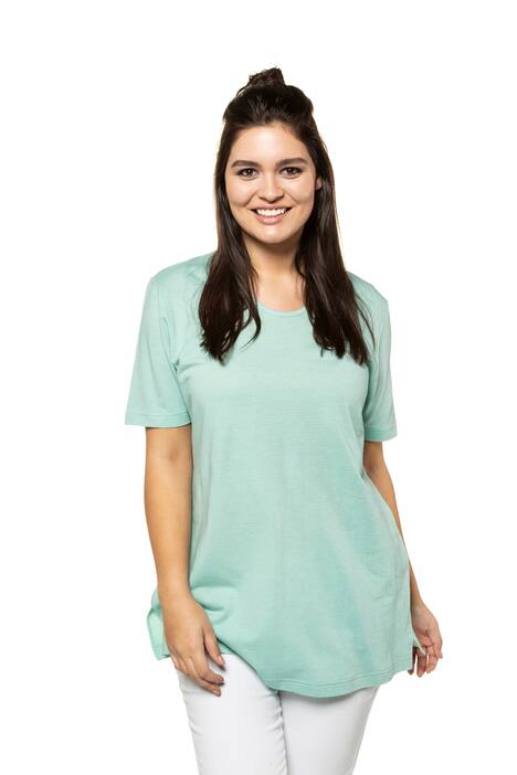Textured Short Sleeve Regular Fit Top