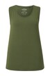 Top, kulatý výstřih, streč, široká ramínka, bez rukávů