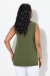 Top, ronde hals, classic, stretch, brede schouderbandjes, mouwloos