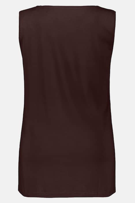 Essential Rayon Round Neck Slinky Stretch Knit Tank