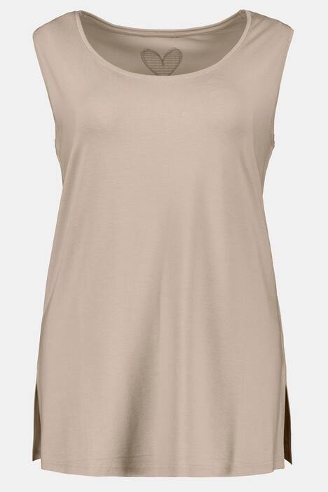 Essential Rayon Round Neck Slinky Stretch Knit Tank