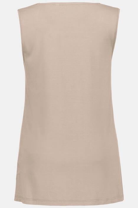 Essential Rayon Round Neck Slinky Stretch Knit Tank