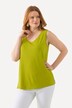 Top, ronde hals, classic, stretch, brede schouderbandjes, mouwloos