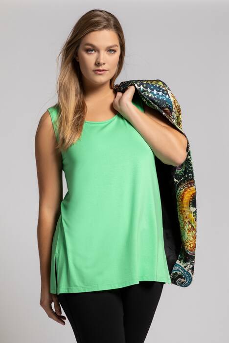 Essential Rayon Round Neck Slinky Stretch Knit Tank