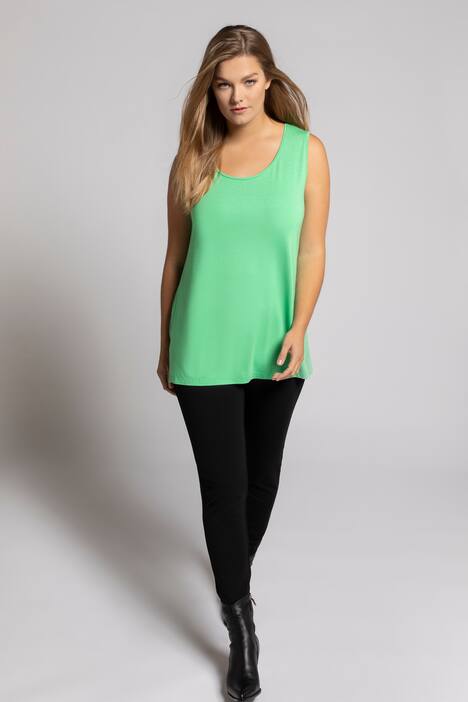 Essential Rayon Round Neck Slinky Stretch Knit Tank