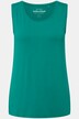 Top, ronde hals, classic, stretch, brede schouderbandjes, mouwloos